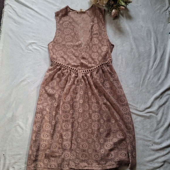 🔵 3/$30 PAINTED THREADS Sleeveless Cardigan Sheer Sweater - Picture 4 of 13